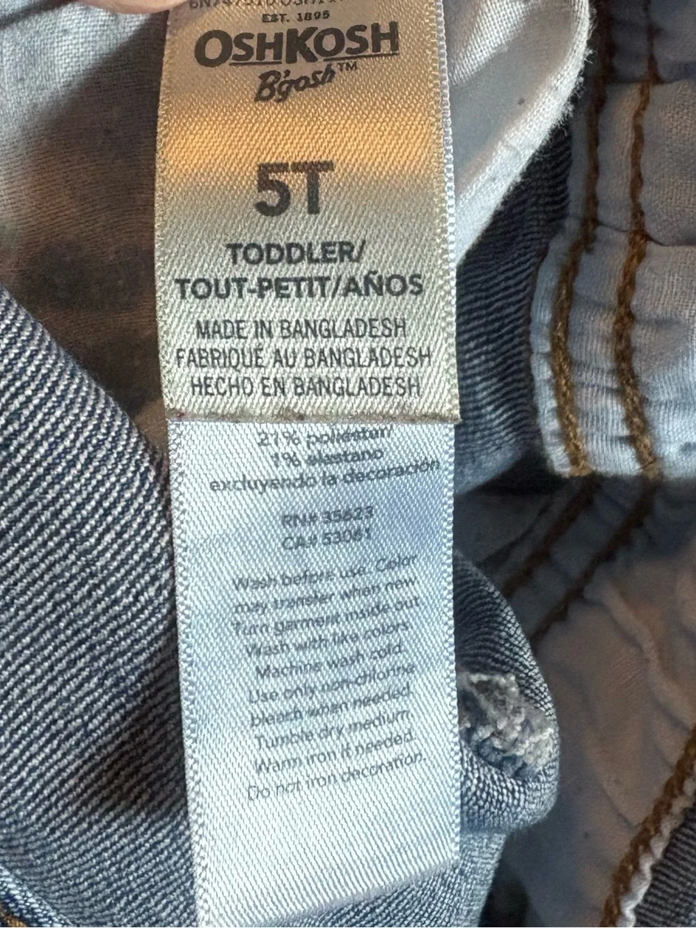 Osh Kosh B’gosh Kids Denim Overalls